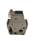 Heavy Duty Solenoid Valve With Soft Start Up Design Crushes The Heavy Lifting Smooth Operator Gear Built Tough For Daily Grind Reliable Industrial Replacement Part, close-up showing connectors and body.
