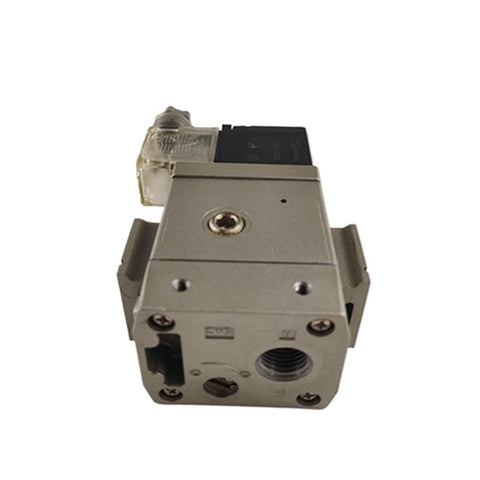 Heavy Duty Solenoid Valve With Soft Start Up Design Crushes The Heavy Lifting Smooth Operator Gear Built Tough For Daily Grind Reliable Industrial Replacement Part, close-up showing connectors and body.