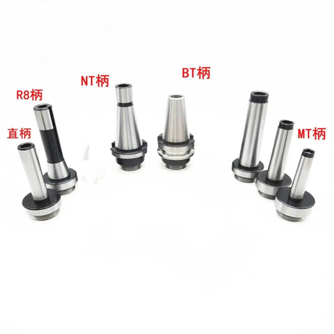 Various taper collet holders including BT30, R8, and MT2, showcasing premium construction for lathe precision and efficiency.