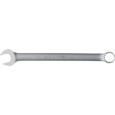 Combination Wrench 1-1/8 Inch 12 Point With TorquePlus Box Ends, Slim Profile Alloy Steel displayed on white background