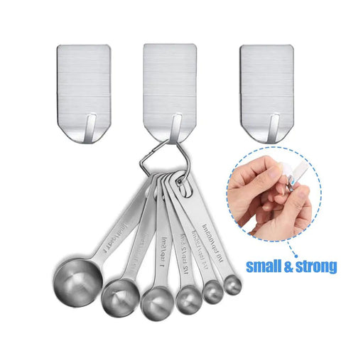 Stick On Hat Hooks For Wall Baseball Cap Rack Stainless Steel Waterproof Adhesive Hooks Heavy Duty Hold Up To 4 Lbs No Drill