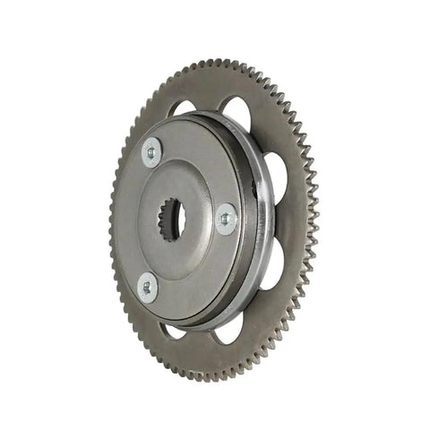Top Shelf Motorcycle Starting Clutch Bearing For DS70 DS90 X ATV Quad showing metal gear design with bolt attachments.