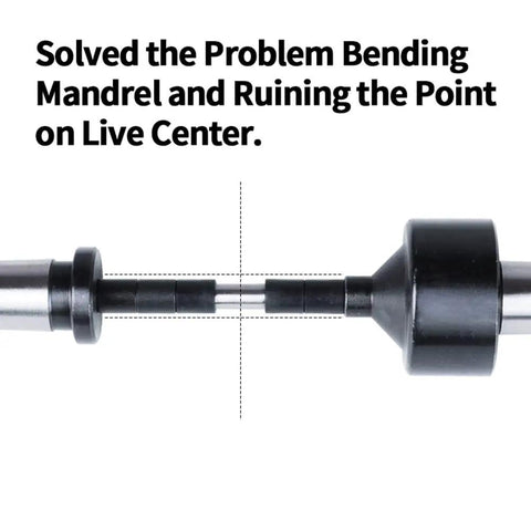 Pen Mandrel Bundle With Mandrel Saver 2MT For Woodturning Pens, Bending-Free System That Protects Mandrels And Out-Of-Round Blanks shown
