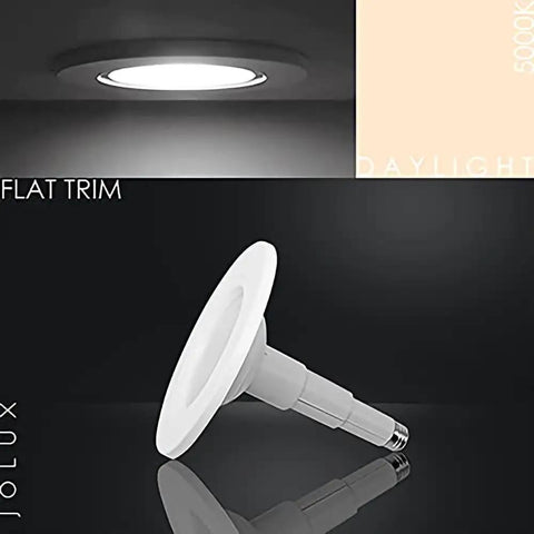 12 Pack 5/6 Inch LED Recessed Can Lights Adjustable Retrofit Downlights No Brainer Install 12W Equal 60W 5000K Daylight