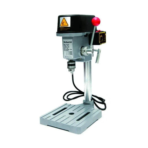 3 Speed Mini Drill Press For DIY Hobbyists And Jewelers 150W Benchtop Drill With Variable Speed Control on workbench