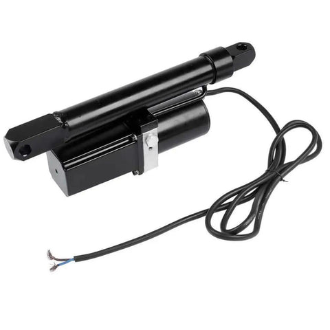 Heavy Duty 12V DC Linear Actuator Eight Inch Stroke 1760 Lbs Force with motor and wiring harness for reliable use.