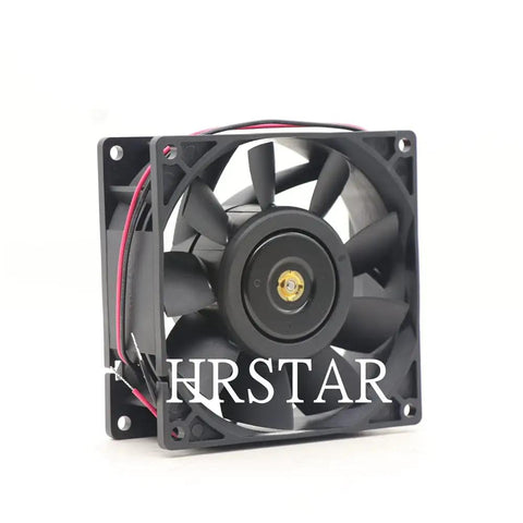 Top Tier 24 Volt Dc Axial Cooling Fan Delivering Smooth Heavy Duty Airflow For Server Racks And Gaming Rigs Quiet Plug And Play Ventilation Solution With Ball Bearing Protection, 92mm black fan with wires.
