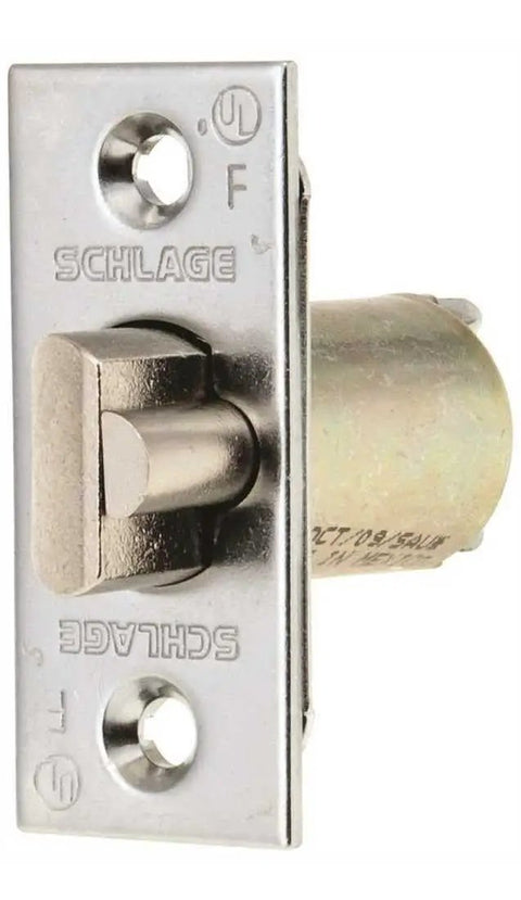 Commercial A Series Square Corner Dead Latch With 2-3/8 Backset And 1 Inch Face Satin Chrome Finish Built For Heavy Duty Commercial Doors And Easy Installation