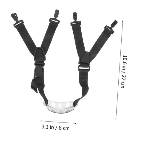 Dead Set Heavy Duty Adjustable Helmet Chin Strap For Hard Hats And Safety Helmets With Rugged Nylon Webbing straps 10.6 in long.