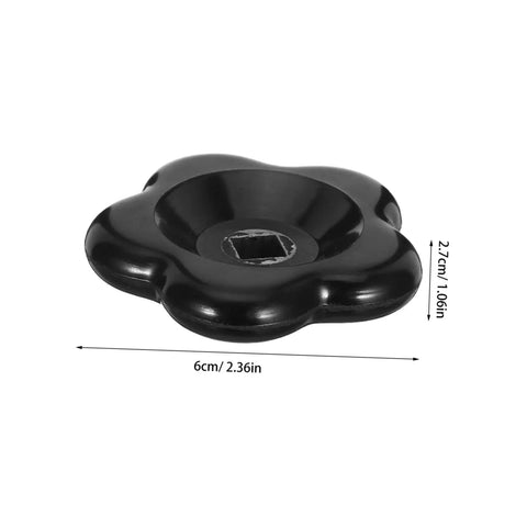 2-Pack Black Bakelite Valve Handwheel Knobs With 60mm Butterfly Handles, 8x8mm Stem Replacement For Outdoor Water Spigots