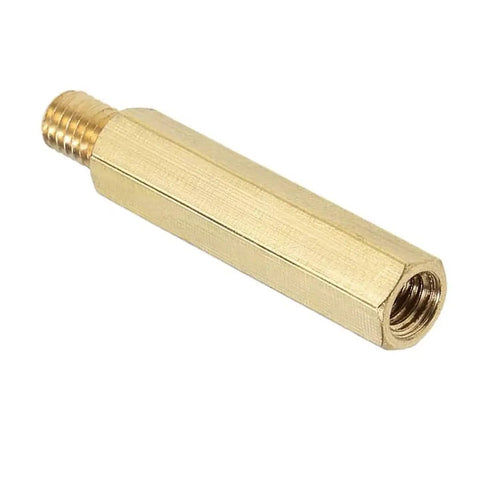 Gold Brass M4 Hex Standoff Spacers 41mm Total Length Male to Female Threaded Pillars Pack of 15 for Drones Quadcopters PCBs and Computer Projects for Hobbyist RC Drones Hobby Electronics and Maker Projects, brass hex spacer with male and female threads