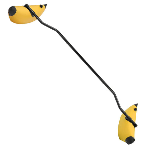Inflatable Kayak Outrigger Stabilizer Kit With Floating Brackets For Fishing And Beginner Paddlers PVC Boat Balancing On Yellow Watercraft
