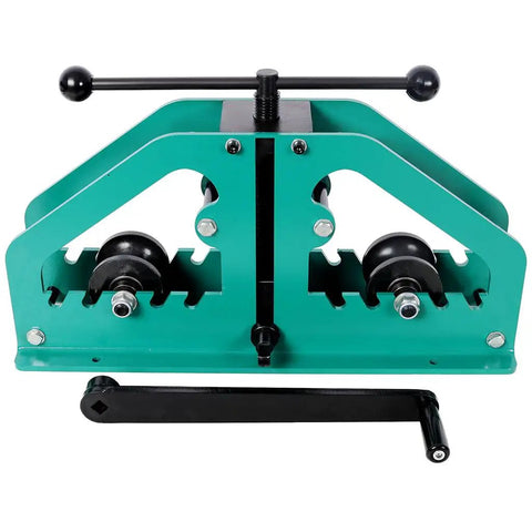 Pro Grade Manual Tube Roller Bender With 6 Dies For Round, Square And Flat Bar, Beefy Built And Ready For Action