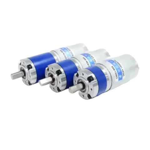 Rock Solid 36Mm DC Planetary Gear Motor With 12V 24V 45RPM Speed Control Mounting Bracket, three models displayed.