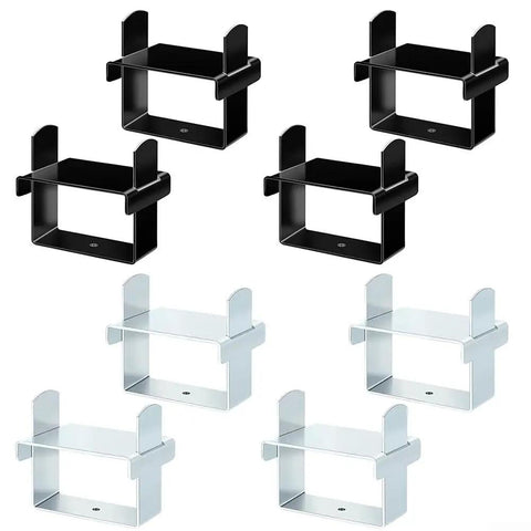 Heavy Duty Stainless Steel Leaf Spring Clamp Kit For 2-5 Inch Wide Springs, black and silver clamps