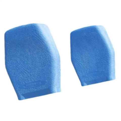 Universal Extension Ladder Covers 2 Pack Heavy Duty Non Marring Plastic Protect Siding And Roofs Weather Resistant Blue