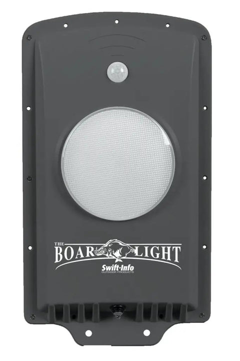 The Boar Light Baited Hog Hunting Light 650 Lumen Green LED Feeder Light Solar Powered Self Contained Motion Sensor PIR Mount