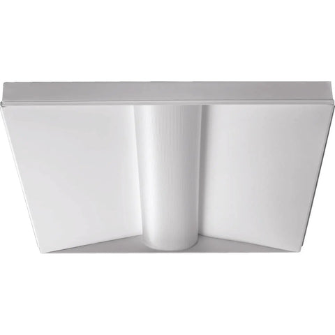 2x2 LED Troffer Light BLT Series Low Profile Drop In Ceiling Light For Dropped Ceilings With Curved Ribbed Diffuser 3300 Lumens 3500K
