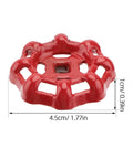 Red cast iron handwheel with square hole for Beefy Metal Valve Wheel Handle Replacement Kit 8 Pack For Industrial Gate Valves