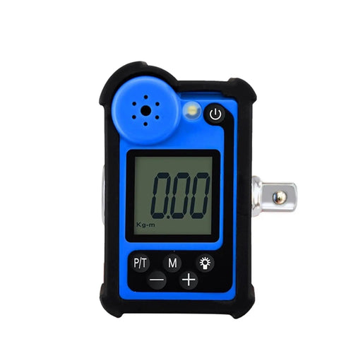 Kwuahnjf High Precision Electronic Digital Torque Wrench Adapter For Electric Screwdriver Tool 3/8 Inch displayed on a blue background with digital gauge.