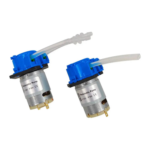 Adjustable 12 Volt 5 Watt Peristaltic Dosing Pump With Automatic Motor Control for precise liquid metering and chemical handling.