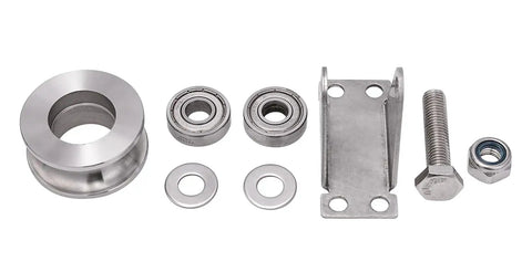 Stainless Steel Cable Pulley Wheel With Duplex Bearings For Gym Equipment And Sliding Gates, Pro Grade Heavy Duty Rope Pulley