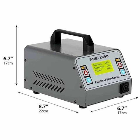 1000W Induction Heater Dent Repair Kit For Auto Body Paintless Dent Pulling And Sheet Metal Repair, portable unit with display