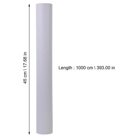 Self Adhesive Waterproof Pvc Wallpaper Roll For Peel And Stick Cabinet And Wardrobe Upgrade, 1000 cm long, 45 cm wide, gray color.