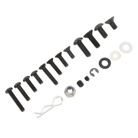 Beefed Up 522 Piece Stainless Steel RC Hardware Kit With Hex Wrenches For Traxxas Axial 1 8 And 1 10 RC Cars Repair And Upgrade Fasteners Nuts Bolts Gaskets Washers, black screws and washers