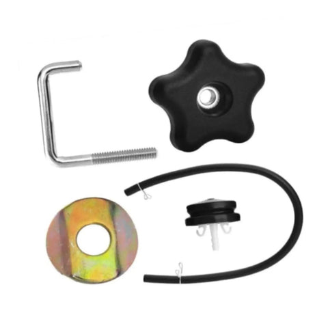 Secure Your Heavy Duty Snowblower Handle With This Tough Metal Alloy Lock Kit And Durable Pp Plastic Hardware For Ultimate Winter Control Performance. Replacement handle lock kit with knob, washer, and cable