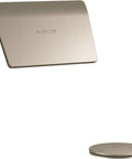 Tea-for-Two Bath Drain Trim With Contoured Overflow Hood, Universal Fit Tub Accessory in brushed bronze finish