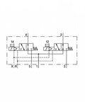 Heavy Duty Pneumatic Solenoid Valve Assembly With DC24V Coil And Smart Led Indicator For Industrial Automation schematic diagram.