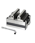 Precision Self Centering Pneumatic Vise For Four And Five Axis Turntable Fixture With Concentric Flat Nose Jaws For Cnc Machining Centers, ZX60-80 model view.