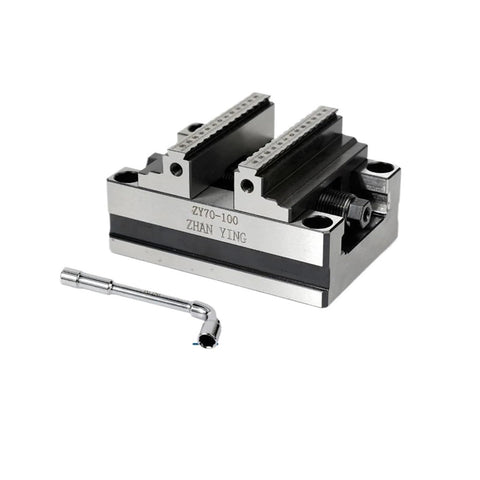 Top Shelf 4 And 5 Axis CNC Rotary Turntable Fixture Self Centering Vise Grip Machining Center Chuck with adjustable clamp.