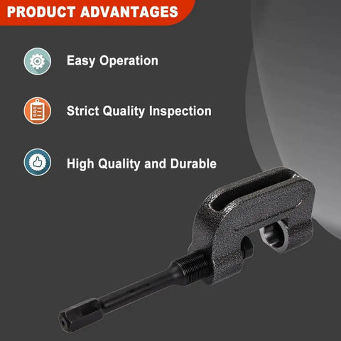 Side view of Beefy 10 Ton Brake Anchor Pin Press 16002 For Class 6-8 Semi Trucks