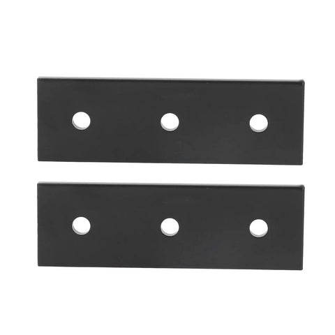 Two Pack Aluminum Alloy Joint Plate With Three Holes Mending Flat Bracket For Furniture Frames Tables Beds Chairs And Shelves Rustproof Easy Install And Sturdy Straight Brace 40x40, straight view