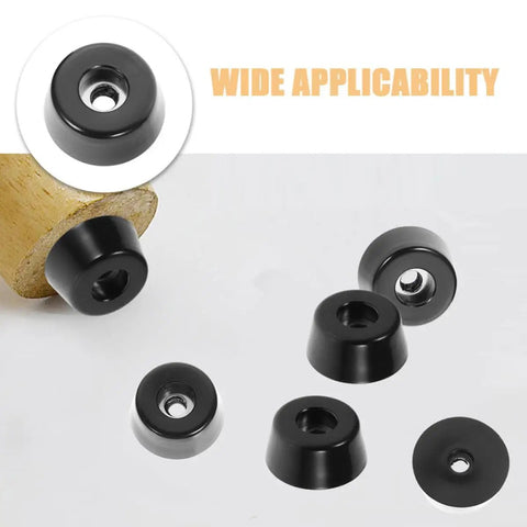 30 Pack Non Slip Rubber Feet Pads With Stainless Steel Protection For Cutting Boards Chairs Tables