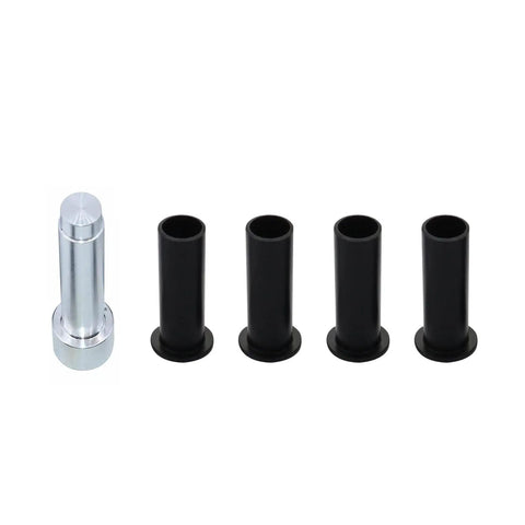 Door Hinge Pin Liners And Bushings Kit For Jeep Wrangler TJ YJ CJ LJ 1986-2006 DIY Ready Plug-And-Play Smooth Quiet Door Operation Easy Replacement Durable ABS Plastic Hinges Repair Set; 4 black bushings with metal pin