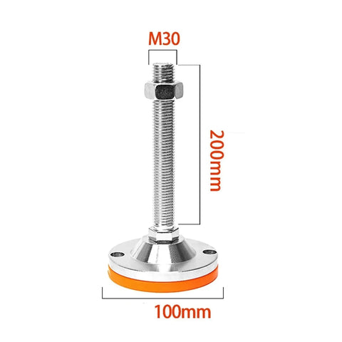 Lock In Those Wobbly Rigs With Thickened Carbon Steel Leveling Screw Legs Adjustable Machine Feet 200mm height with 100mm base.