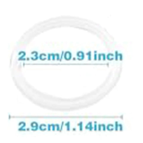 Close-up of an O-ring with measurements visible, part of DIY Friendly Easy Install Pool Pump Seal Kit With Spider Gasket And O Ring Set SP0710 SPX0710CA Diverter Valve Vari Flo XL Valve Compatible With Hayward Sand Filter Replacement Parts.