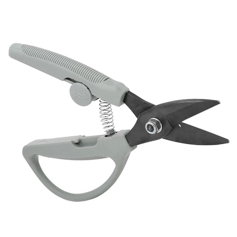 Heavy Duty Sheet Metal Snips And Tin Snips Wire Cutter With Precision Blades And Safety Lock And Non Slip Grip for cutting iron.