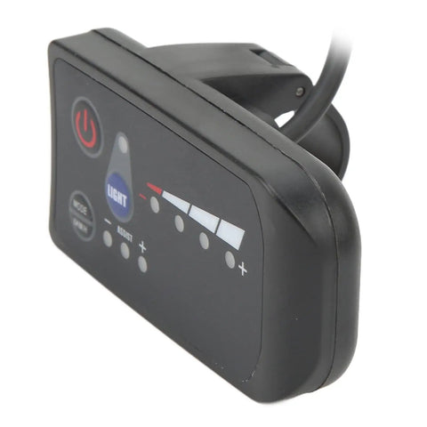 Electric Bike Power Display Meter For Handlebar Cockpit Universal 5 Pin LED Panel With Waterproof Plug close-up view