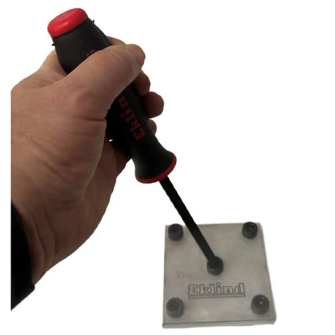 Hand using ball end hex driver from Ball End Hex Driver Set 9 Piece Metric 1.5mm To 10mm Built Tough Pro Grade Allen Wrenches.