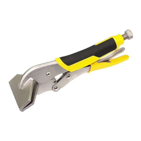 Locking Sheet Metal Clamp Duckbill Pliers 9.72 Inch High Carbon Steel Adjustable Opening Up To 2.76 Inches Welding Tool side view