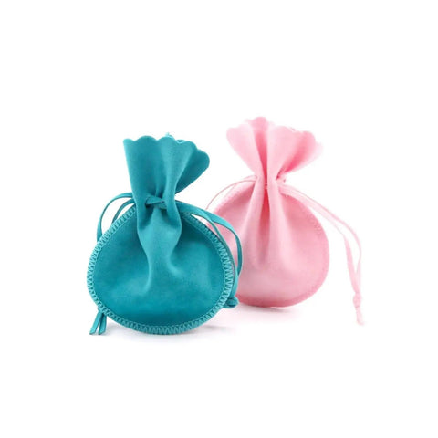 Small Velvet Jewelry Pouch Drawstring Bags Set of 60 for Rings and Earrings Gift Ready Packaging