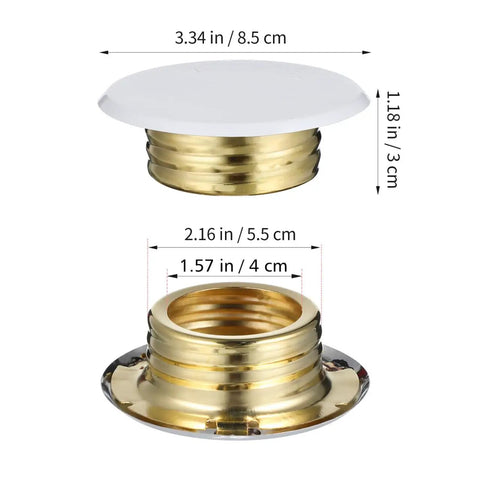 Slick Fit Galvanized Steel Recessed Fire Sprinkler Cover Plates 4 Pack 3.34 in white trim ring for ceiling installation.