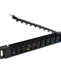 Must Have 10 Pc Chrome Vanadium Impact Socket Set for Heavy Duty Jobs with Swivel Heads Plus 96 Inch Extension Bar And Full Size Drive Ranging From 10mm To 24mm For Every Garage Task, black 10-piece socket rail with color rings