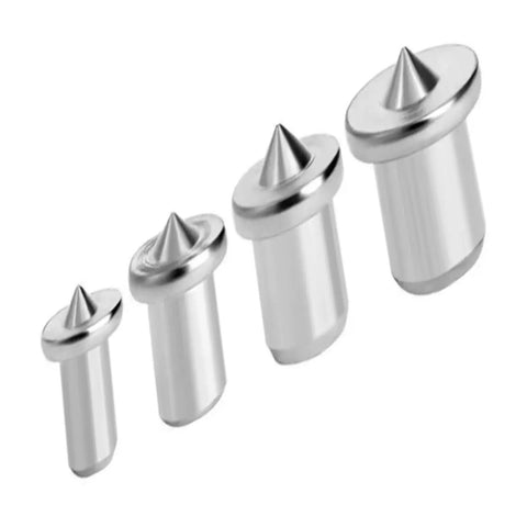 Premium Dowel Centers For Woodworking 6-8-10-12mm Locating Pins Set in steel for accurate joinery in timber projects.