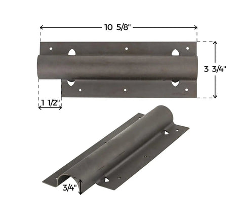Rock Solid Round Steel Side Mounting Brackets Top Tier Upgrade For Antique Hoosier Style Kitchen Cabinets dimensions 10 5/8 x 3 3/4 inch, heavy duty design.