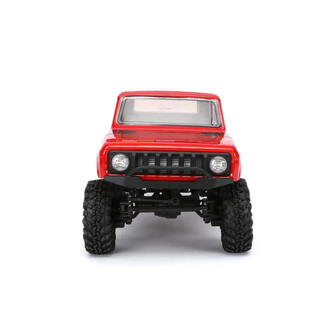 Front view of Redcat Racing Ascent 18 Scout II Brushless 4x4 One Eighteenth Scale RC Crawler Remote Control Rig With Aluminum Chassis